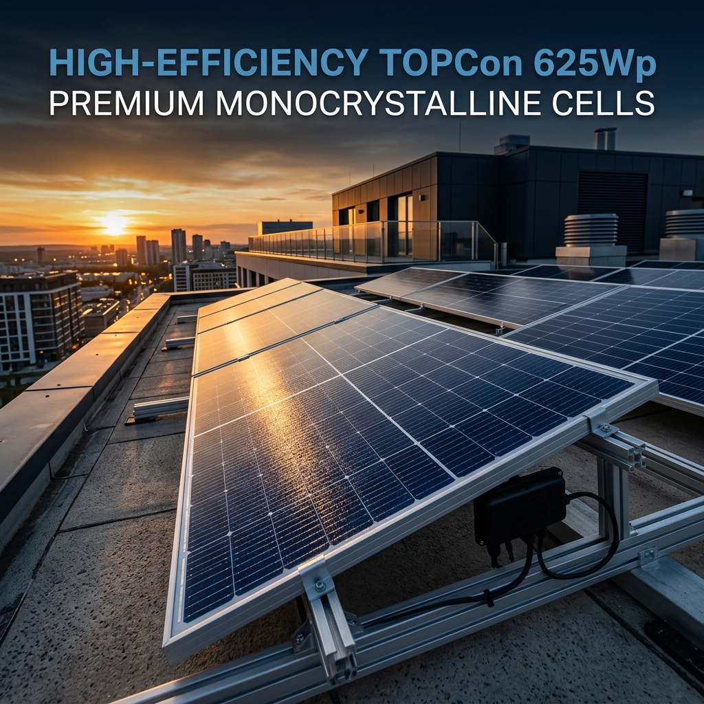 Alfa Solar 625Wp TOPCon A-Class yüksek verimli güneş paneli İzmir kurulum